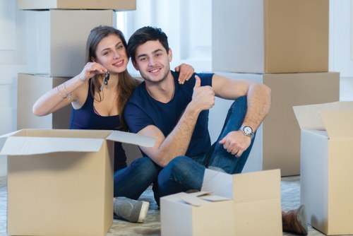 Moving boxes and furniture with a man and van service in Homerton