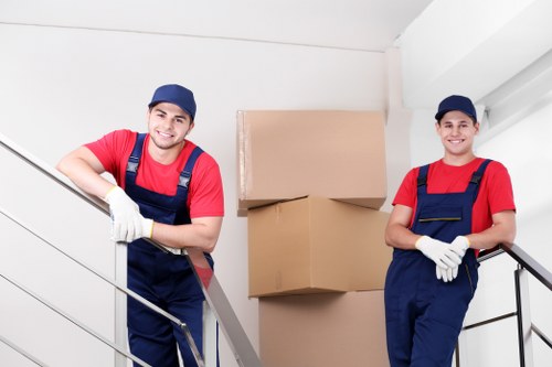 Professional movers handling a home relocation in Homerton
