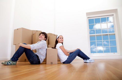 Professional team handling office removals in Homerton