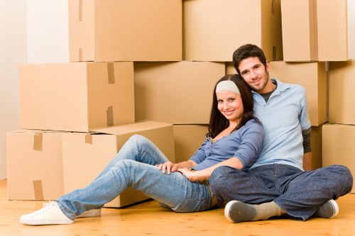 Moving furniture safely through a Homerton property