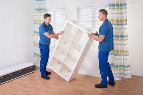 Staff using PPE during a Homerton man and van removal job