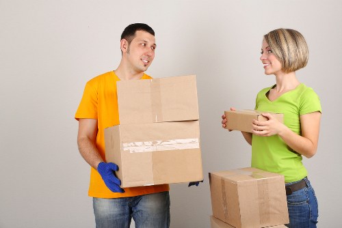 Local removals vehicle supporting fast relocation services in Homerton